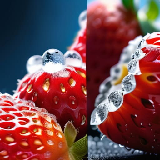 Comparing frozen versus fresh produce quality.
