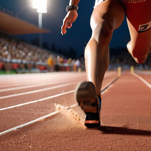 Man performing high intensity interval training.