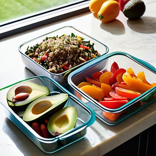 Woman planning meals in advance for week.