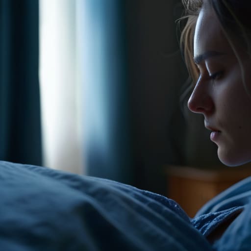 Feeling sleep inertia after waking from sleep.