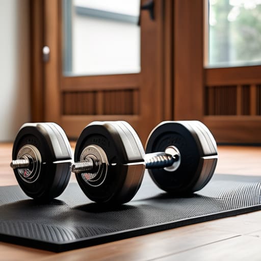 Minimal equipment training with adjustable dumbbells.